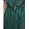 CUPSHE Women’s Bow V-Neck Mini Dress Short Sleeves Solid Knit Dresses Casual Summer(Green)