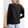 CUPSHE Women’s Fall Long Sleeve Mock Neck Ribbed Knit Chunky Casual Soft Pullover Sweater Tops(Black)