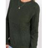 CUPSHE Women’s Long Sleeve Knit Sweaters Crewneck Pullover Fall Sweater Casual Jumper Tops(Green)