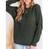 CUPSHE Women’s Long Sleeve Knit Sweaters Crewneck Pullover Fall Sweater Casual Jumper Tops(Green)