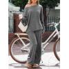 CUPSHE Womens Long Sleeve Shirts Casual Off Shoulder Tops Tshirt Basic Tees Fashion Clothes Trendy Outfits(Grey)