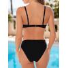 CUPSHE Women’s One Piece Swimsuit Sexy Cutout Textured Bathing Suit Tummy Control Backless Swimwear 2026(Black)
