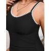 CUPSHE Women’s Plus Size One Piece Swimsuit Curvy Shell Stitched Bathing Suit Tummy Control Ruched Scoop Neck Swimwear(Black)