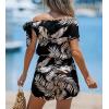 CUPSHE Women’s Rompers One Shoulder Jumpsuits Wide Leg Overall Short Outfit with Pockets Casual Dressy(Black)