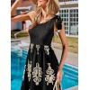 CUPSHE Women’s Smocked One Shoulder Summer Dresses Sleeveless Vacation Maxi Dress Long Beach Sundress(Black)