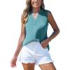CUPSHE Women Loose Fit Casual Tank Tops Trendy Sleeveless Summer Tops Dressy Outfits(Blue)