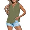 CUPSHE Women Loose Fit Casual Tank Tops Trendy Sleeveless Summer Tops Dressy Outfits(Green)