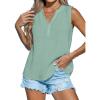 CUPSHE Women Loose Fit Casual Tank Tops Trendy Sleeveless Summer Tops Dressy Outfits(Light Green)