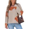 CUPSHE Womens Sweaters Loose Long Sleeve Casual Sweater Trendy Knit Jumper Tops(Beige)