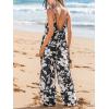 CUPSHE Women’s Boho Printed Wide Leg Jumpsuits Casual Sleeveless Spaghetti Strap Rompers Dressy Outfits(Black)