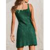 CUPSHE Crochet Swimsuit Coverup for Women Sleeveless V Neck Hollow Out Beach Cover Up Dresses for Swimwear(Green)