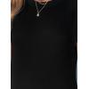 CUPSHE Women Summer Dress Round Neck Sleeveless Beach Vacation Maxi Dress Side Slit Casual Midi Sun Dress with Pockets(Black)