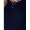 CUPSHE Women Summer Dress Round Neck Sleeveless Beach Vacation Maxi Dress Side Slit Casual Midi Sun Dress with Pockets(Navy Blue)
