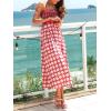 CUPSHE Women’s Summer Boho Floral Maxi Dress Spaghetti Strap Smocked Pleated Cami Sundress Beach Vacation Flowy Long Dress(Pink)