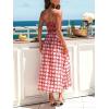 CUPSHE Women’s Summer Boho Floral Maxi Dress Spaghetti Strap Smocked Pleated Cami Sundress Beach Vacation Flowy Long Dress(Pink)