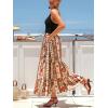 CUPSHE Women’s Summer Dresses Paisley Boho V Neck Spaghetti Strap Beach Vacation Casual Flowy Maxi Dress(Red)