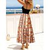 CUPSHE Women’s Summer Dresses Paisley Boho V Neck Spaghetti Strap Beach Vacation Casual Flowy Maxi Dress(Red)