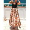 CUPSHE Women’s Summer Dresses Paisley Boho V Neck Spaghetti Strap Beach Vacation Casual Flowy Maxi Dress(Red)