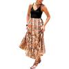 CUPSHE Women’s Summer Dresses Paisley Boho V Neck Spaghetti Strap Beach Vacation Casual Flowy Maxi Dress(Red)
