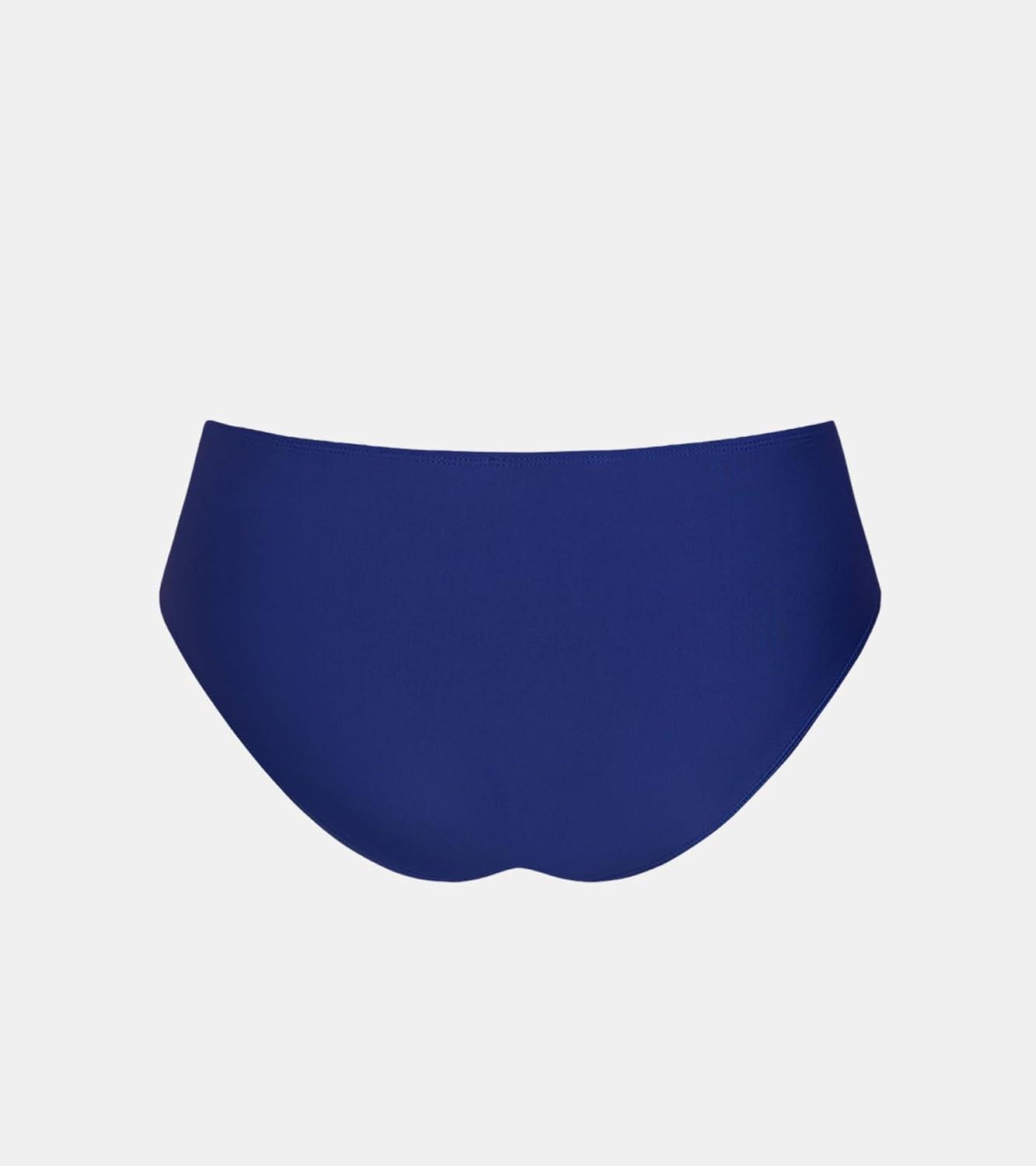 imageCUPSHE Womens Mid Rise Bikini Bottom Swimsuit Classic Full Coverage Swim Bottom OnlyNavy Blue