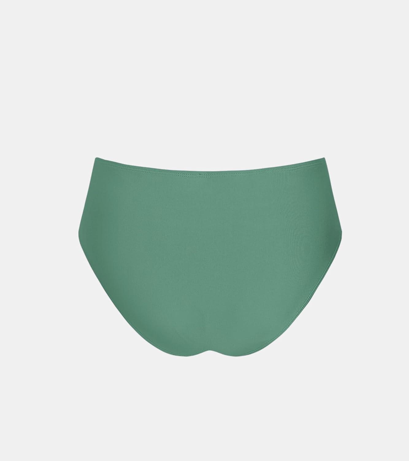 imageCUPSHE Womens Mid Rise Bikini Bottom Swimsuit Classic Full Coverage Swim Bottom OnlySage Green