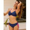 CUPSHE Women’s 2 Piece Bikini Set Back Braided Straps with Reversible Bottom(Dark Purple/Magenta)
