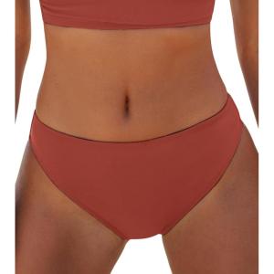 CUPSHE Women’s Bikini Bottom Separate Mid Rise Full Coverage Swimsuit Bottom Only(Brick Red)