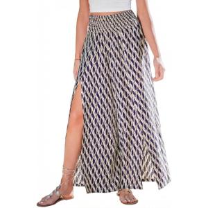 CUPSHE Women‘s Wide Leg Palazzo Pants Elastic High Waisted Summer Boho Tropical Beach Flowy Trousers(Checkered Black)