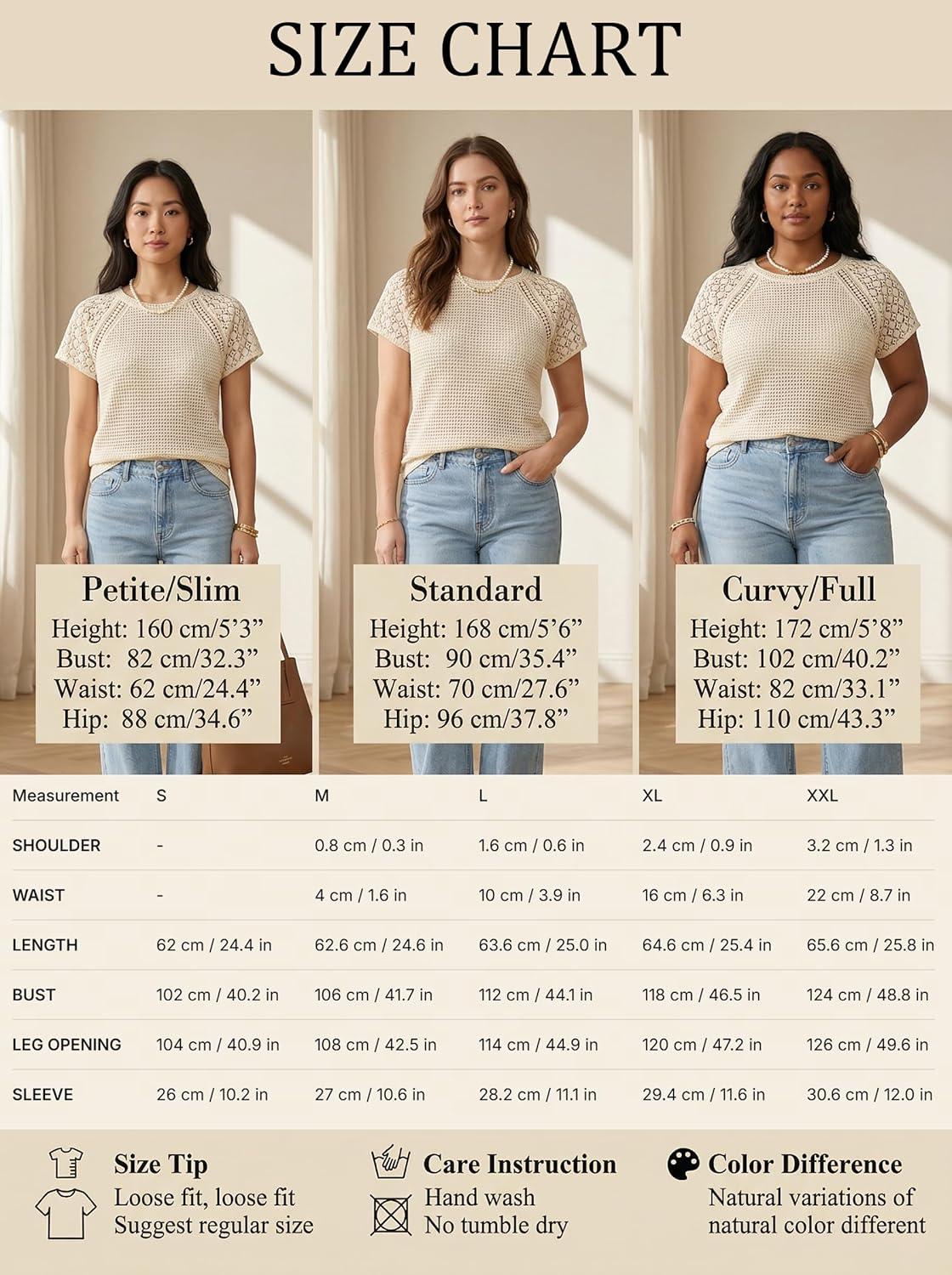 imageCUPSHE Womens Summer Tops 2026 Waffle Knit Short Sleeve TShirts Casual Crewneck Lace Hollow Out BlousesBeige