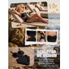 CUPSHE Women’s One Piece Swimsuit Sexy Cutout Monokini Sweetheart Neck Ruched Bathing Suit Mesh Panel(Black)