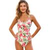 Beige/Red Floral