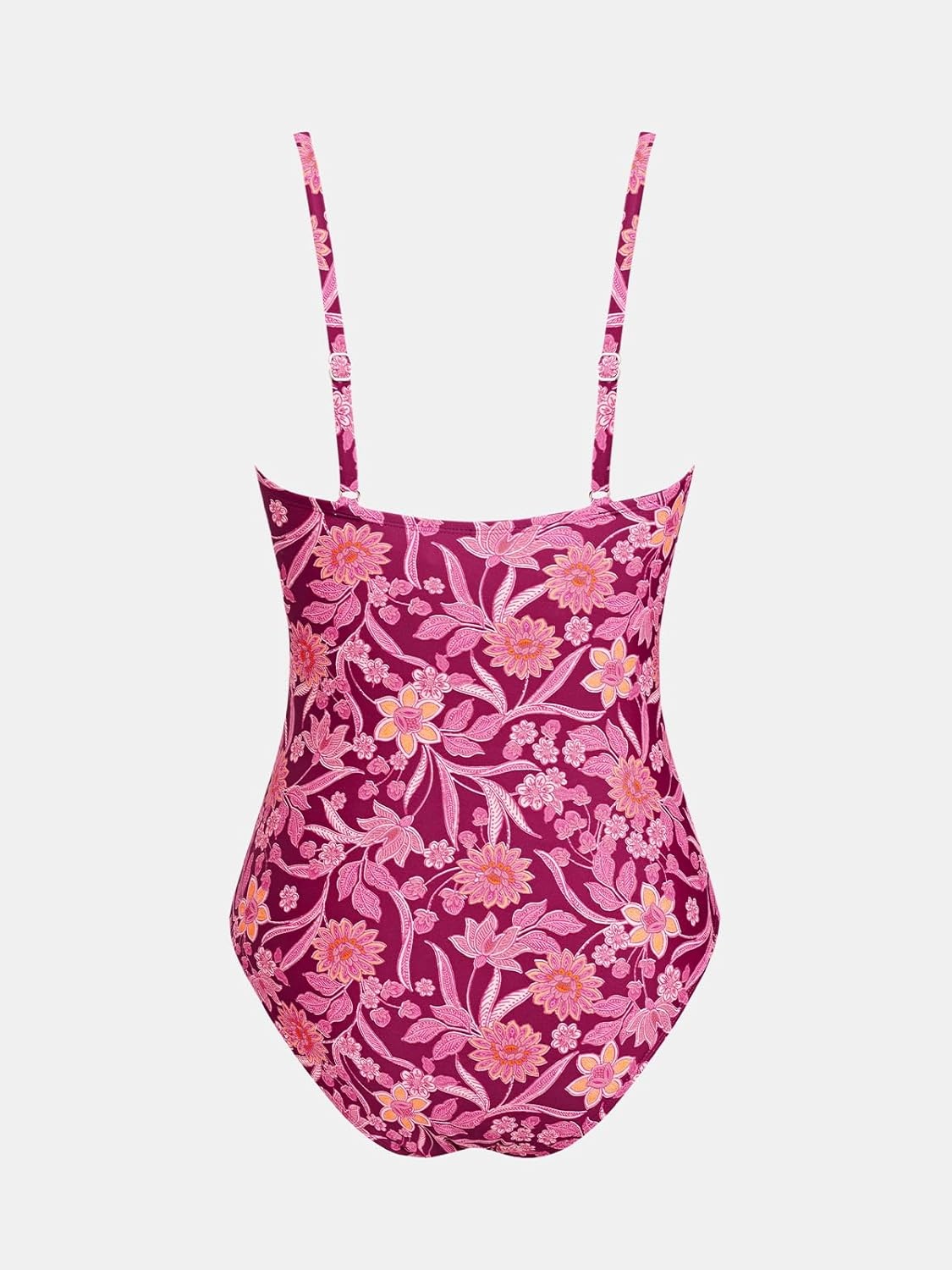 image:imageCUPSHE Womens One Piece Swimsuit Tummy Control V Neck Bathing SuitsRaspberry Pink Floral