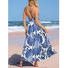 CUPSHE Womens Summer Maxi Dress 2026 Sleeveless Long Sundresses Spaghetti Strap Flowy Boho Beach Vacation Dress(Blue Floral)