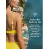 CUPSHE Two Piece Swimsuit for Women Bikini Set High Waisted V Neck O Ring Removable Straps Ruching Bathing Suits(Lemon Yellow)
