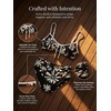 CUPSHE Women’s Bikini Set High Waisted Tummy Control Two Piece Swimsuit Scoop Neck Color Block Bathing Suit Ruched(Chocolate Brown/Floral)