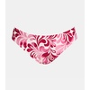 CUPSHE Womens Swimsuit Bikini Bottom Low Rise Bathing Suit(Red/Abstract)