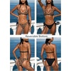 CUPSHE Women’s Bikini Sets Two Piece Swimsuit V Neck Reversible Bottom Halter Self Tie Back Hook(Black/Brown Leopard)
