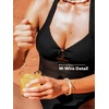 CUPSHE High Waisted Tankini Swimsuits for Women Sexy Mesh Two Piece Bathing Suit Halter Cutout Back Self Tie(Black)