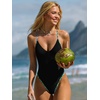 CUPSHE Women’s One Piece Swimsuit High Cut Crossback Tie Bathing Suit | Color Block Trim, High Cut Leg, Cheeky Coverage, Perfect for Beach Vacations, Tropical Getaways, Pool Parties, and Sunbathing(Black/Leopard)