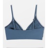 CUPSHE Women’s V Neck Bikini Top | Adjustable Spaghetti Straps,Twist Front,Flattering Bathing Suit For Vacation And Beach(Marble Blue)