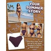 CUPSHE Women’s Bikini Set High Waisted Two Piece Swimsuit High Leg Push Up Bathing Suit Back Hook(Deep Plum Purple)