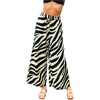 CUPSHE Women’s Wide Leg Beach Pants – Tropical Floral Vacation Cover Up | Soft & comfortable. High waist, flowy wide leg with side pocket(Black-2)